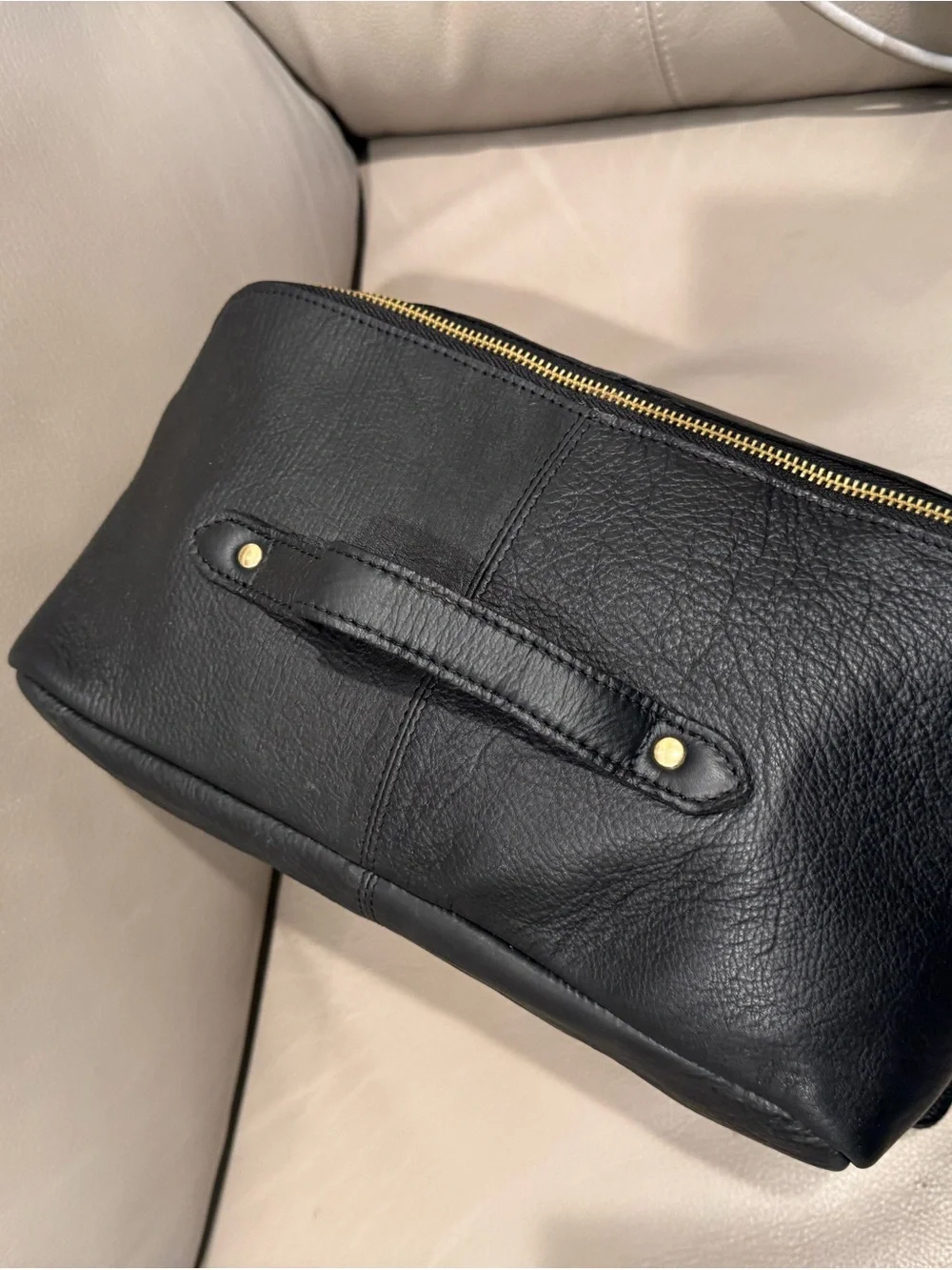 RE:designed Project 10 Leather Bag in Black/Gold - Picture 2 of 6